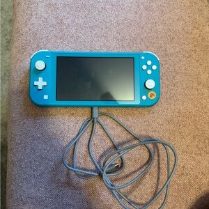Nintendo Switch Lite Blue Gray Handheld Console (Animal Crossing Included)